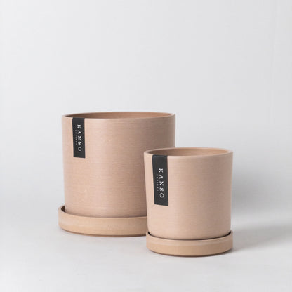 Earth Tone 4" Planter & Saucer